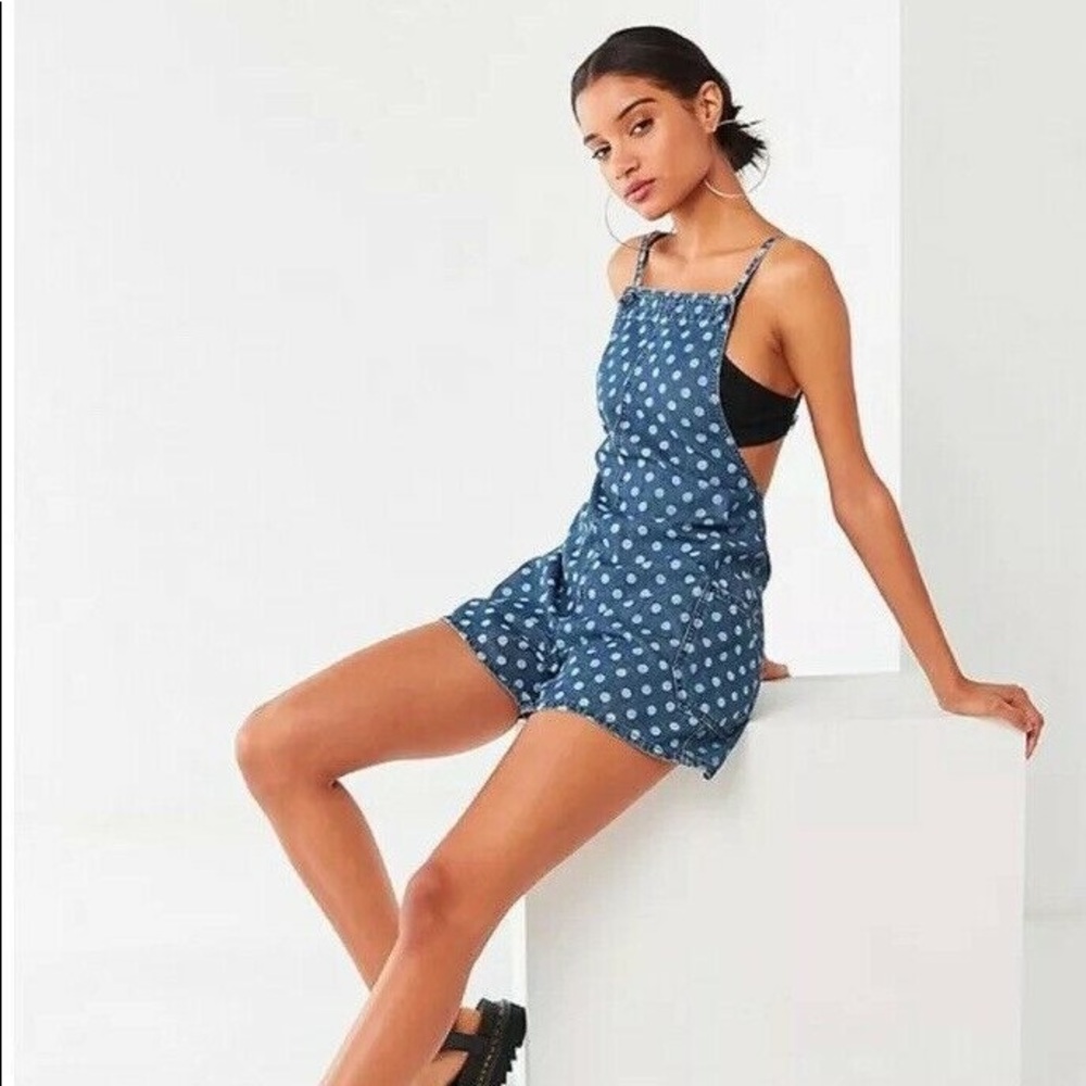 COPY - Urban Outfitters BDG Polka Dot Shorts Overalls.